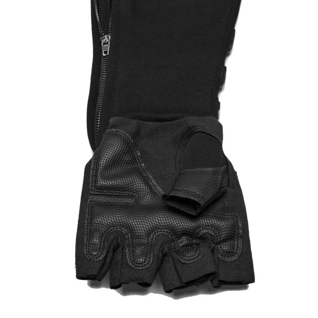 Fingerlose Punk Rave Cyber-Goth Handschuhe Core Grip