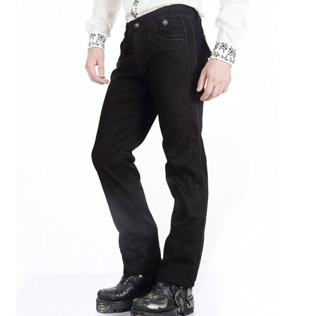 Gothic Trousers Grave Parade in Uniform Look