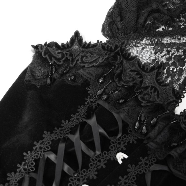 Bodenlanges Neckholder-Samtkleid Midnight Vow XXL