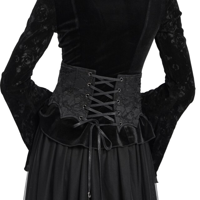 Gothic Korsagengürtel Laced in Dusk 3XL/4XL