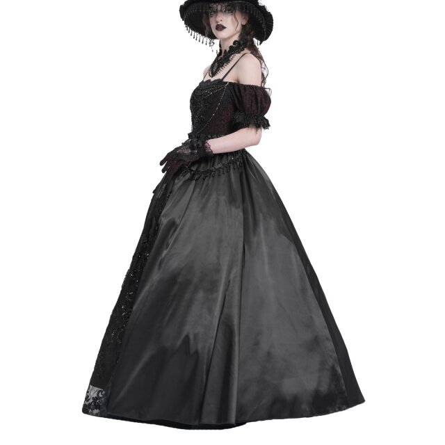 Floor-Length Victorian-Goth Dress Königin der Schatten M