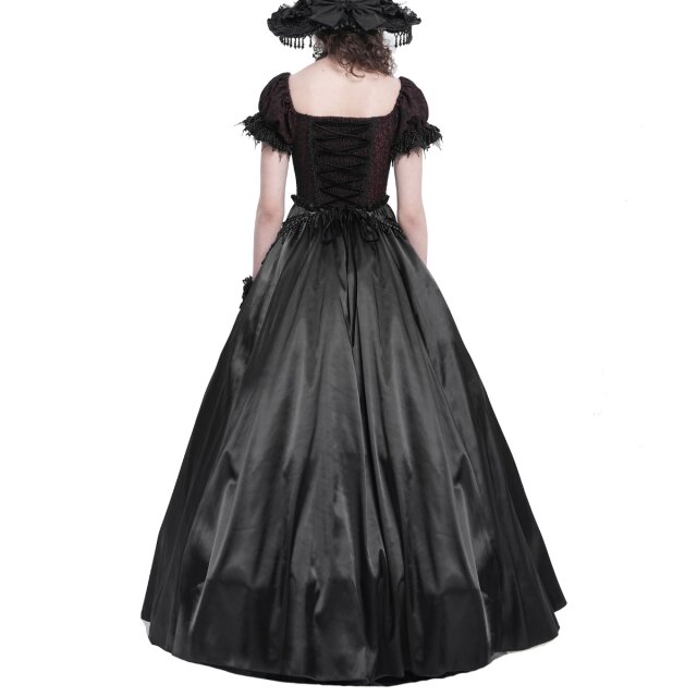 Floor-Length Victorian-Goth Dress Königin der Schatten M