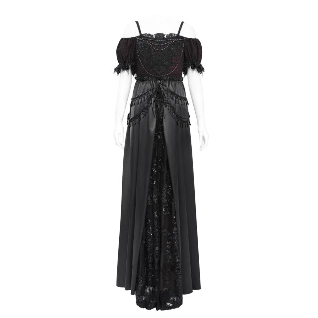 Floor-Length Victorian-Goth Dress Königin der Schatten M
