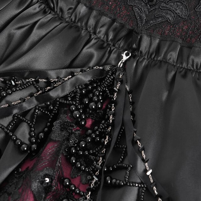 Bodenlanges Victorian-Goth Kleid Königin der Rosen XL