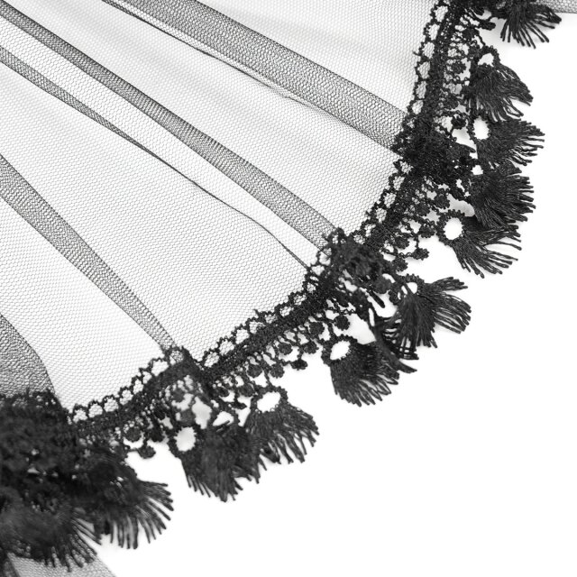Gothic Korsage Batwing-Serenade mit Tüll-Rock M-L