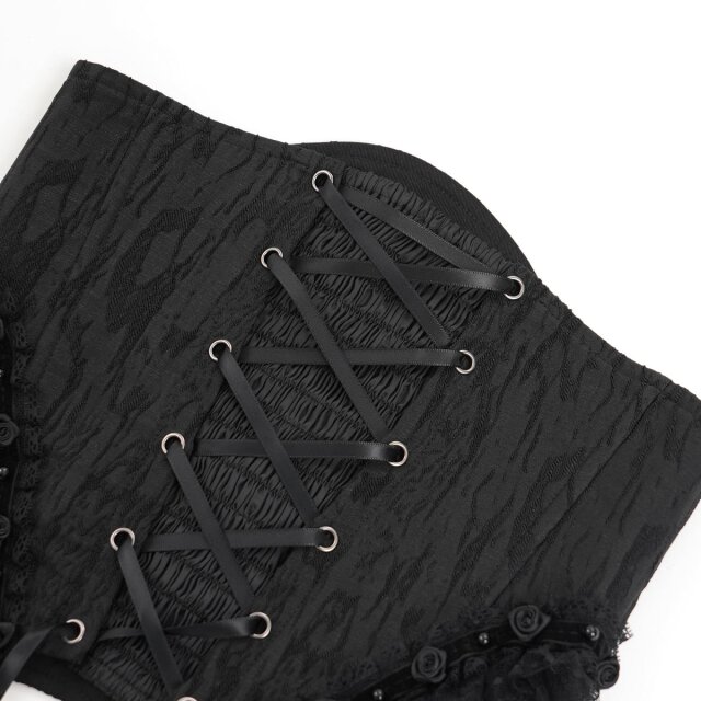 Gothic Korsage Batwing-Serenade mit Tüll-Rock M-L