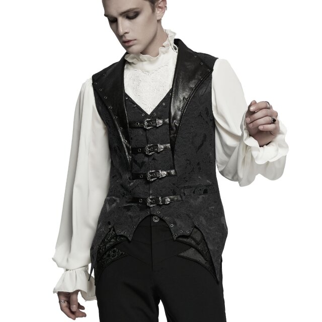 PUNK RAVE Brocade Waistcoat Midnight Manor in Vampire Style