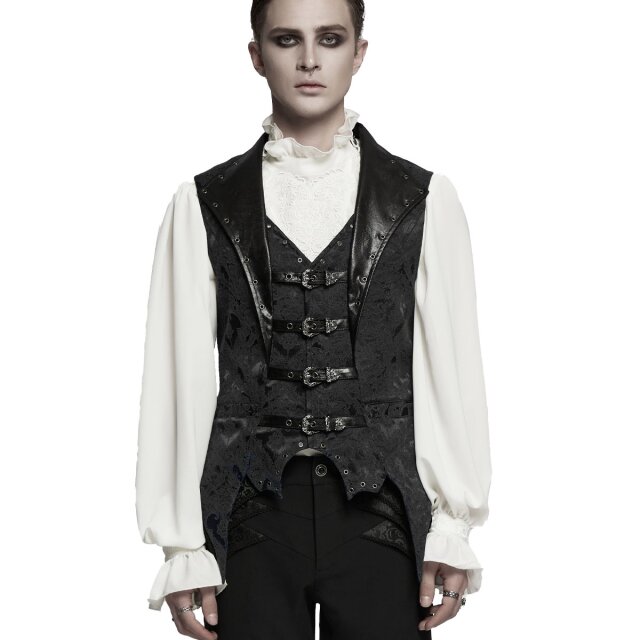 PUNK RAVE Brokatweste Midnight Manor im Vampir-Look M