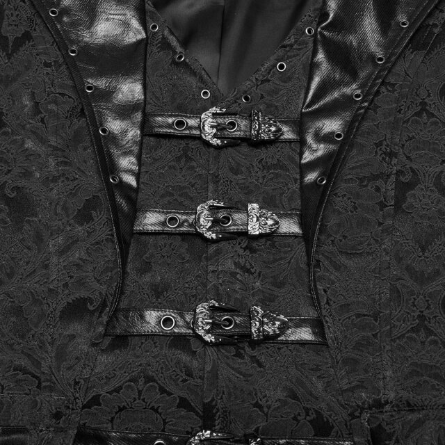 PUNK RAVE Brokatweste Midnight Manor im Vampir-Look XL