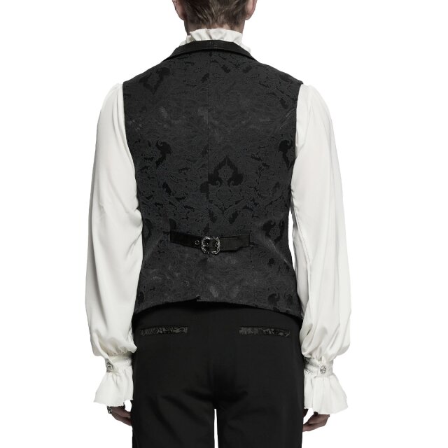 PUNK RAVE Brokatweste Midnight Manor im Vampir-Look XL