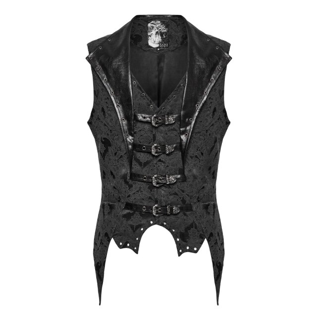 PUNK RAVE Brokatweste Midnight Manor im Vampir-Look XL