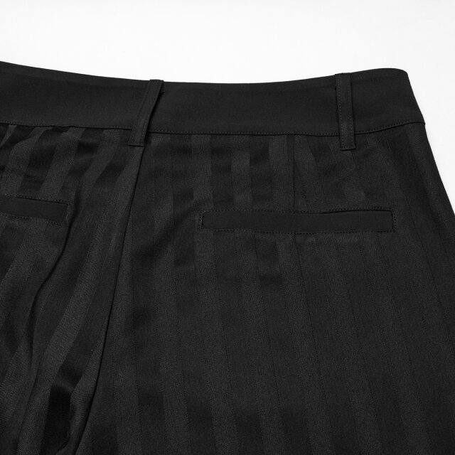Elegante PUNK RAVE Hose Railway Dandy mit Blockstreifen XXL