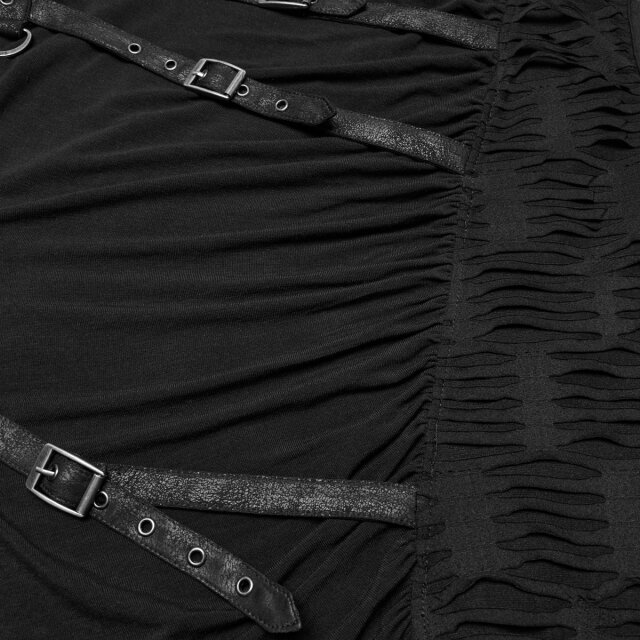 PUNK RAVE Apocalypse Tank Top Torn Future with Hood