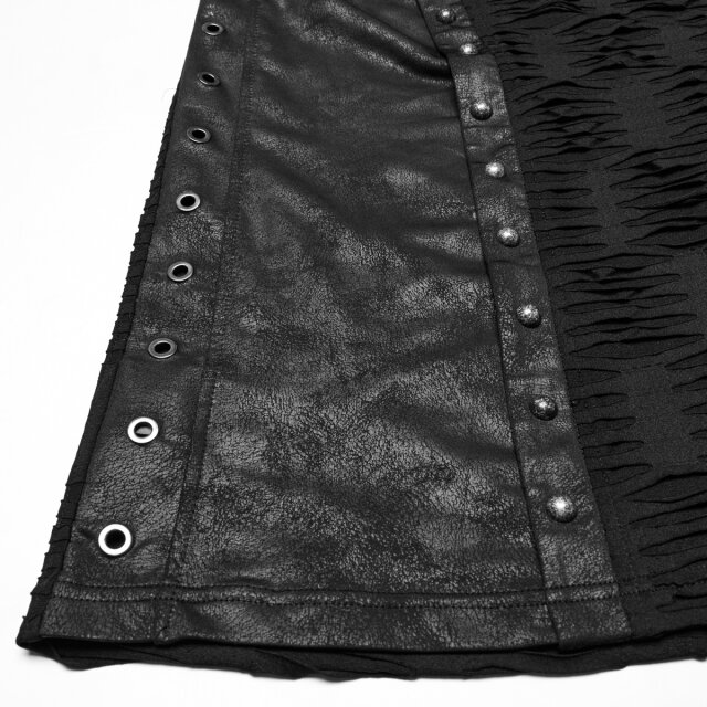 PUNK RAVE Apocalypse Tank Top Torn Future with Hood