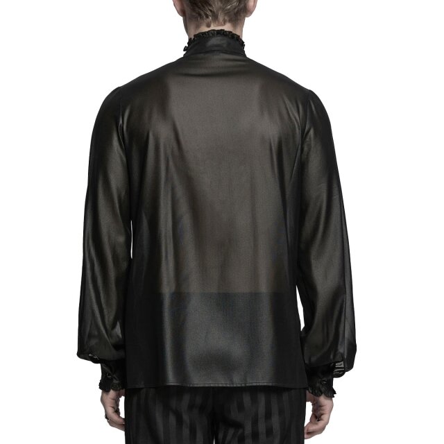 Elegant Victorian-Goth Shirt Masque de Minuit