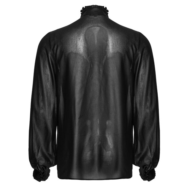 Elegant Victorian-Goth Shirt Masque de Minuit