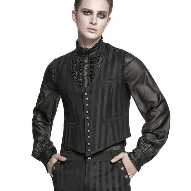 Elegant Victorian-Goth Shirt Masque de Minuit