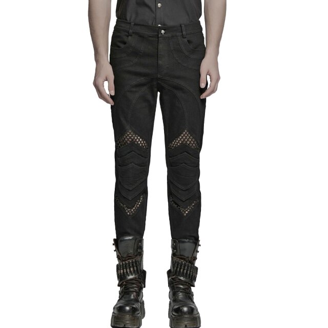 PUNK RAVE Gothic Jeans Backstage Chaos mit Netz L