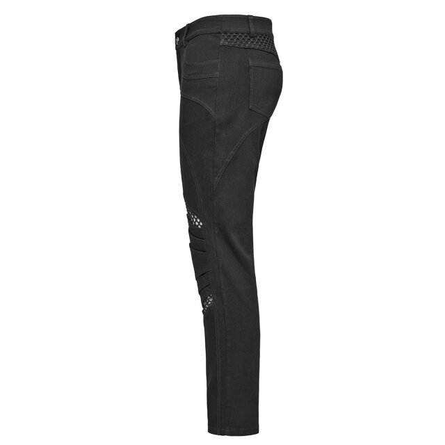 PUNK RAVE Gothic Jeans Backstage Chaos mit Netz L