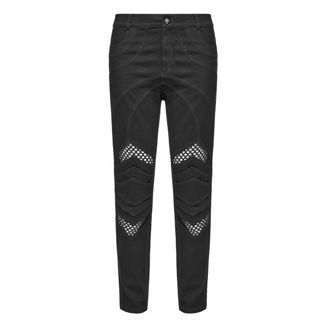 PUNK RAVE Gothic Jeans Backstage Chaos mit Netz M