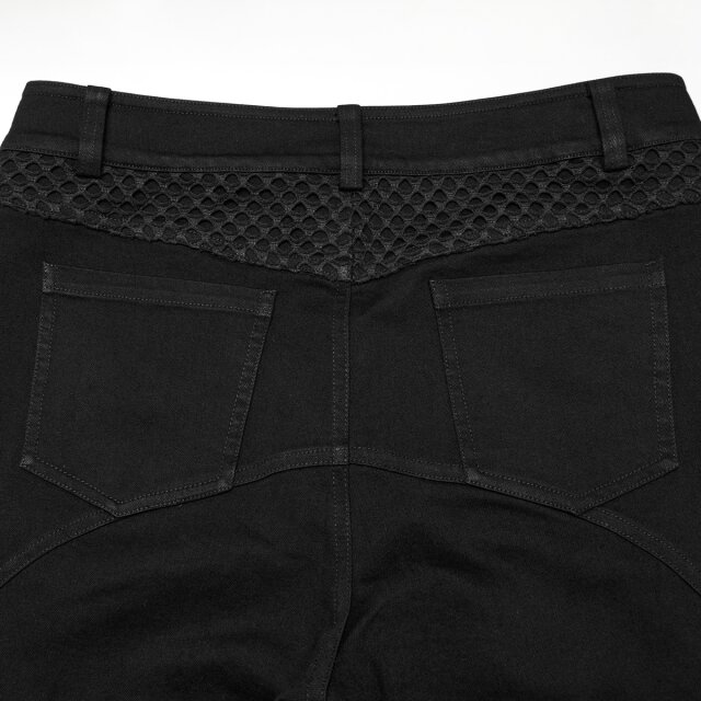 PUNK RAVE Gothic Jeans Backstage Chaos mit Netz M