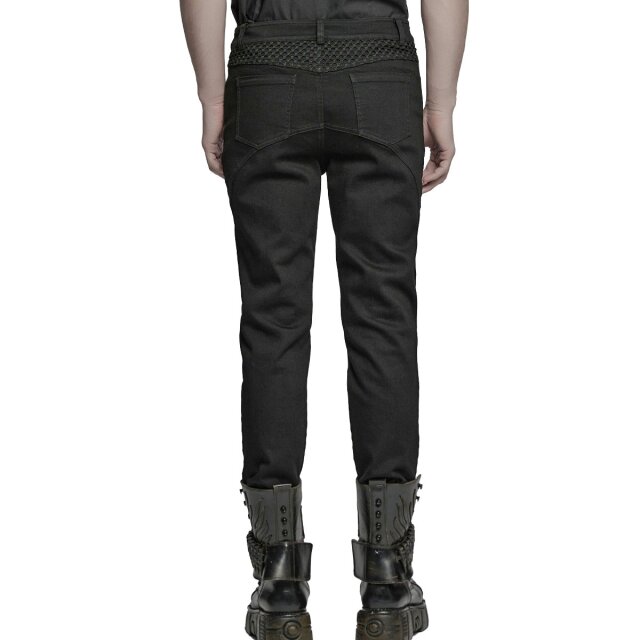 PUNK RAVE Gothic Jeans Backstage Chaos mit Netz M