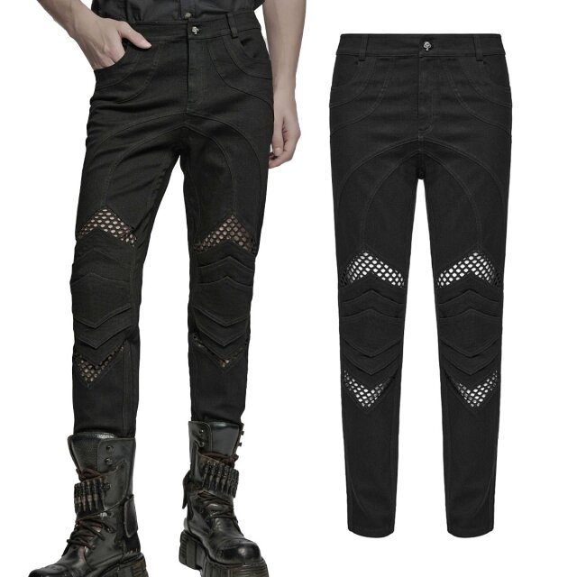 Maskuline Gothic Jeans von PUNK RAVE (WK-718BK) in...