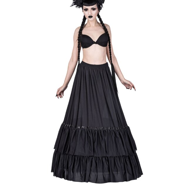 Schwarzer Crinoline Reifrock von Sinister (472BLA) aus...