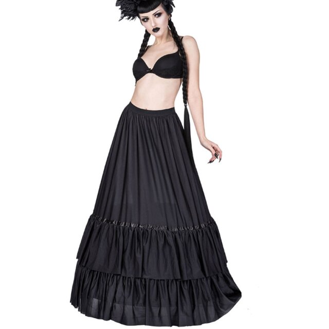 Victorian-Goth Crinoline Reifrock Ruffled Eclipse