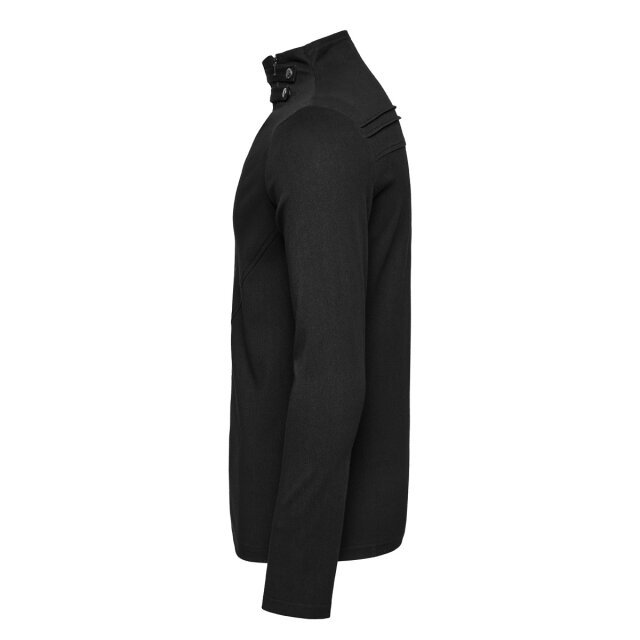 Punk Rave Longsleeve Sentinel of Darkness with Stand-up Collar