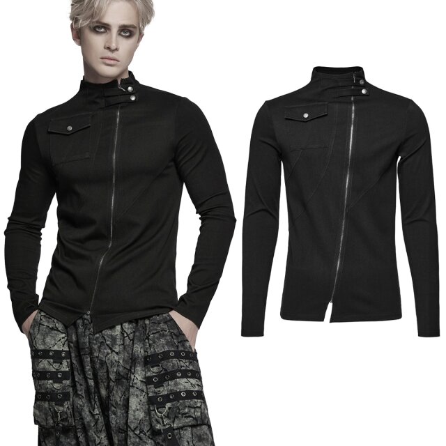 Punk Rave Gothic longsleeve with stand-up collar...