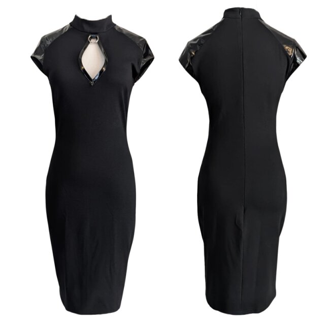 Gothic Mini Dress Osmium