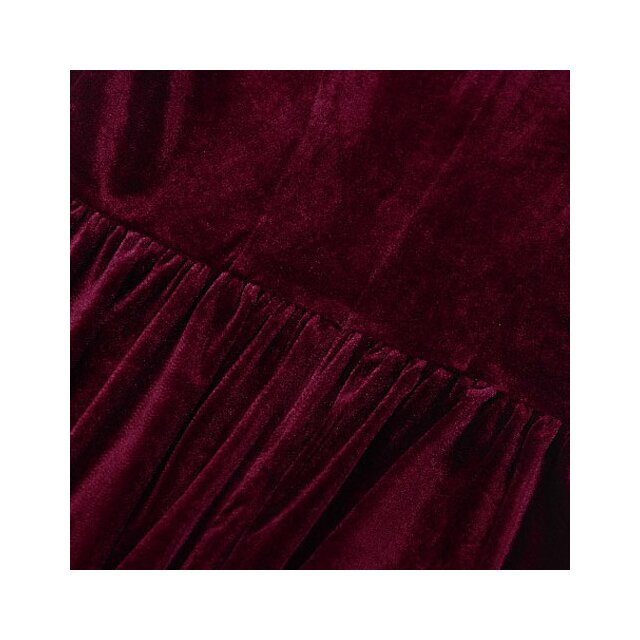 Gothic Samt-Minikleid Crimson Doll