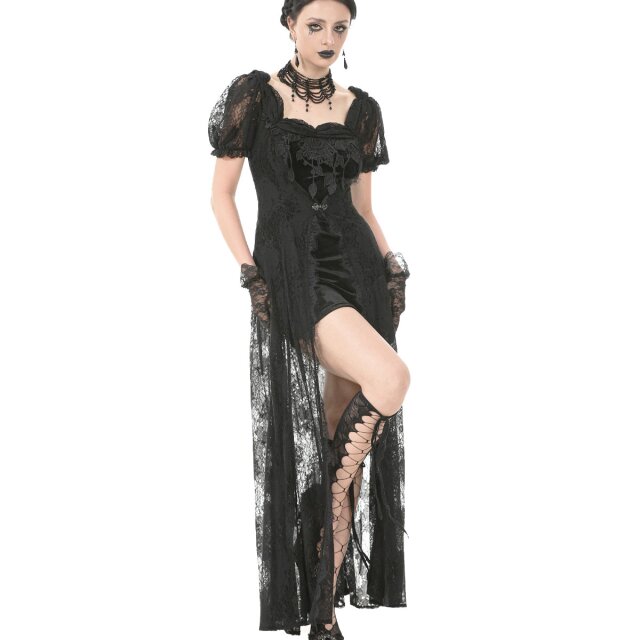 Gothic Spitzenkleid Thorns & Lullabies in Lagenoptik 3XL