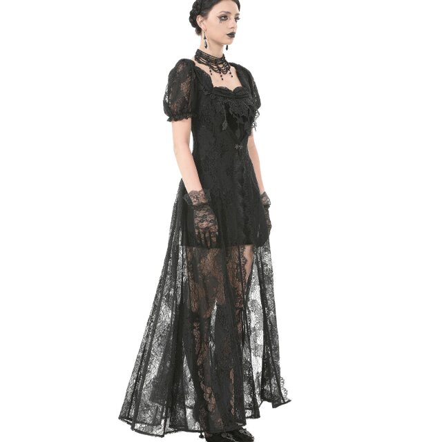 Gothic Spitzenkleid Thorns & Lullabies in Lagenoptik 3XL