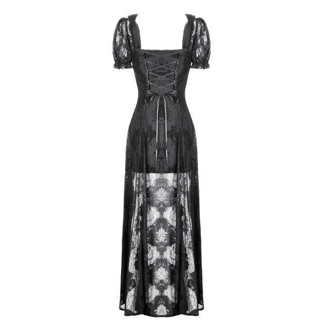 Gothic Spitzenkleid Thorns & Lullabies in Lagenoptik XL