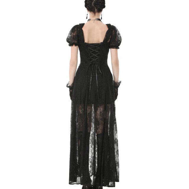 Gothic Spitzenkleid Thorns & Lullabies in Lagenoptik XL