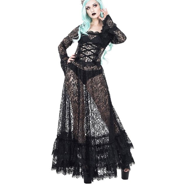 Long, Transparent Lace Dress The Ghost Bride