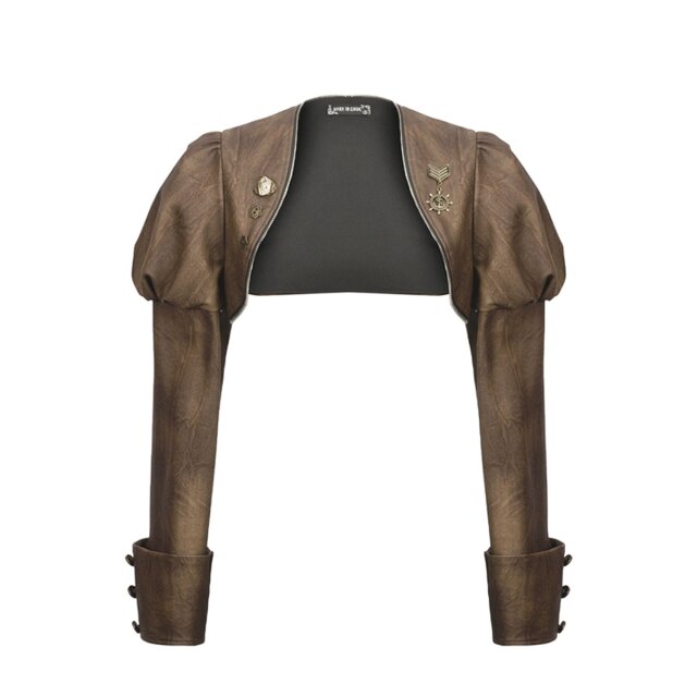 Brown Steampunk Bolero Aether Shrug