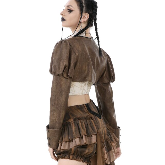 Brown Steampunk Bolero Aether Shrug