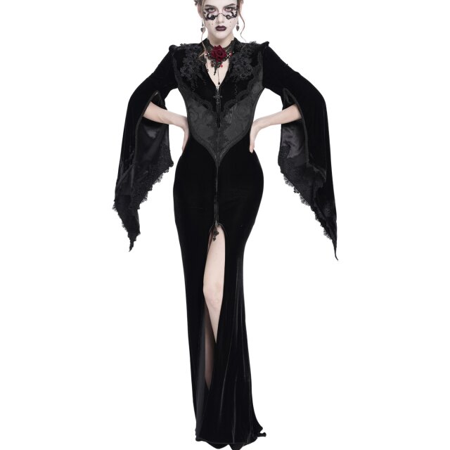 Gothic-Kleidmantel Candlelight Widow im Morticia-Stil...
