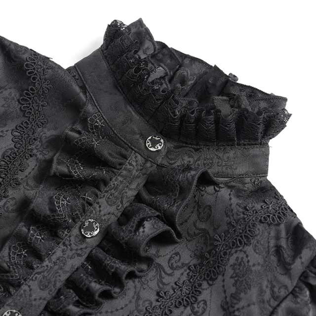 Devil Fashion Ruffle Blouse Moonlit Mourning