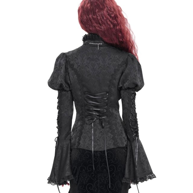 Devil Fashion Ruffle Blouse Moonlit Mourning