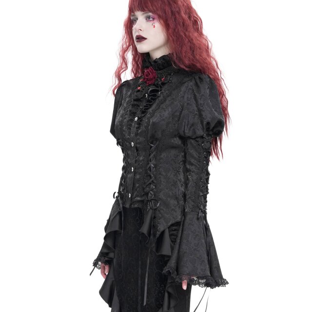 Devil Fashion Ruffle Blouse Moonlit Mourning