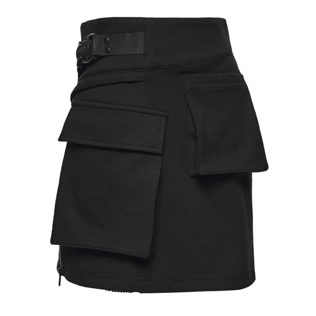 Soft PUNK RAVE Techwear Mini Skirt Glitch Doll