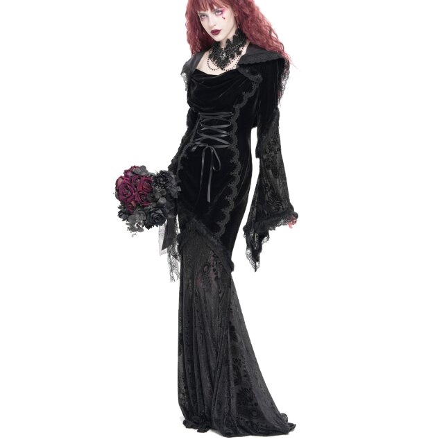 Hooded Long Gothic Dress Mystic Abyss
