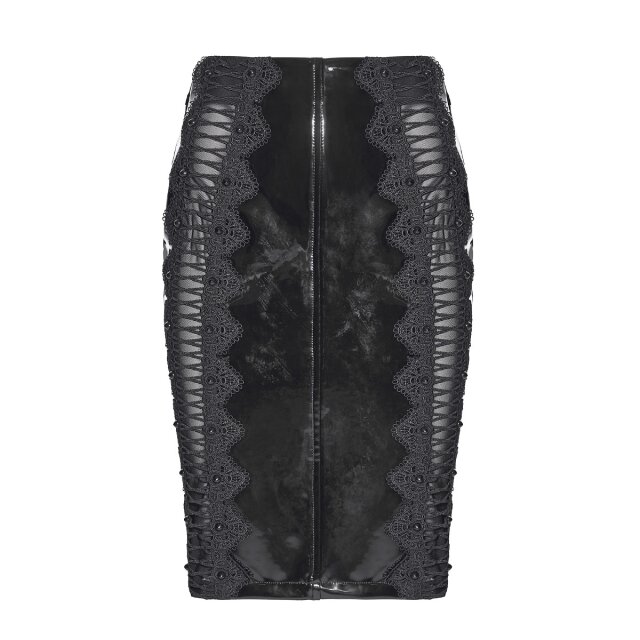 PUNK RAVE vinyl pencil skirt Lust & Lace