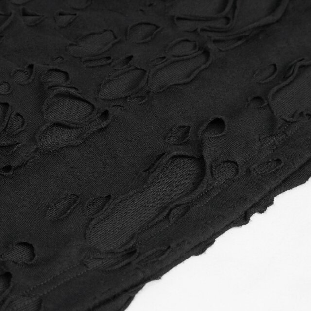Devil Fashion Fetzentanktop In Tattered Silence mit Kapuze L-XL