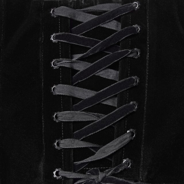 PUNK RAVE Samt-Korsagengürtel Velvet Sacrament