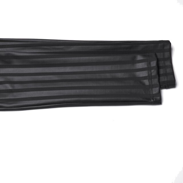 Punk Rave skinny wetlook trousers Broken Halo with stripes